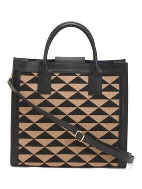 CHEVAL Made In Italy Leather Squared Satchel